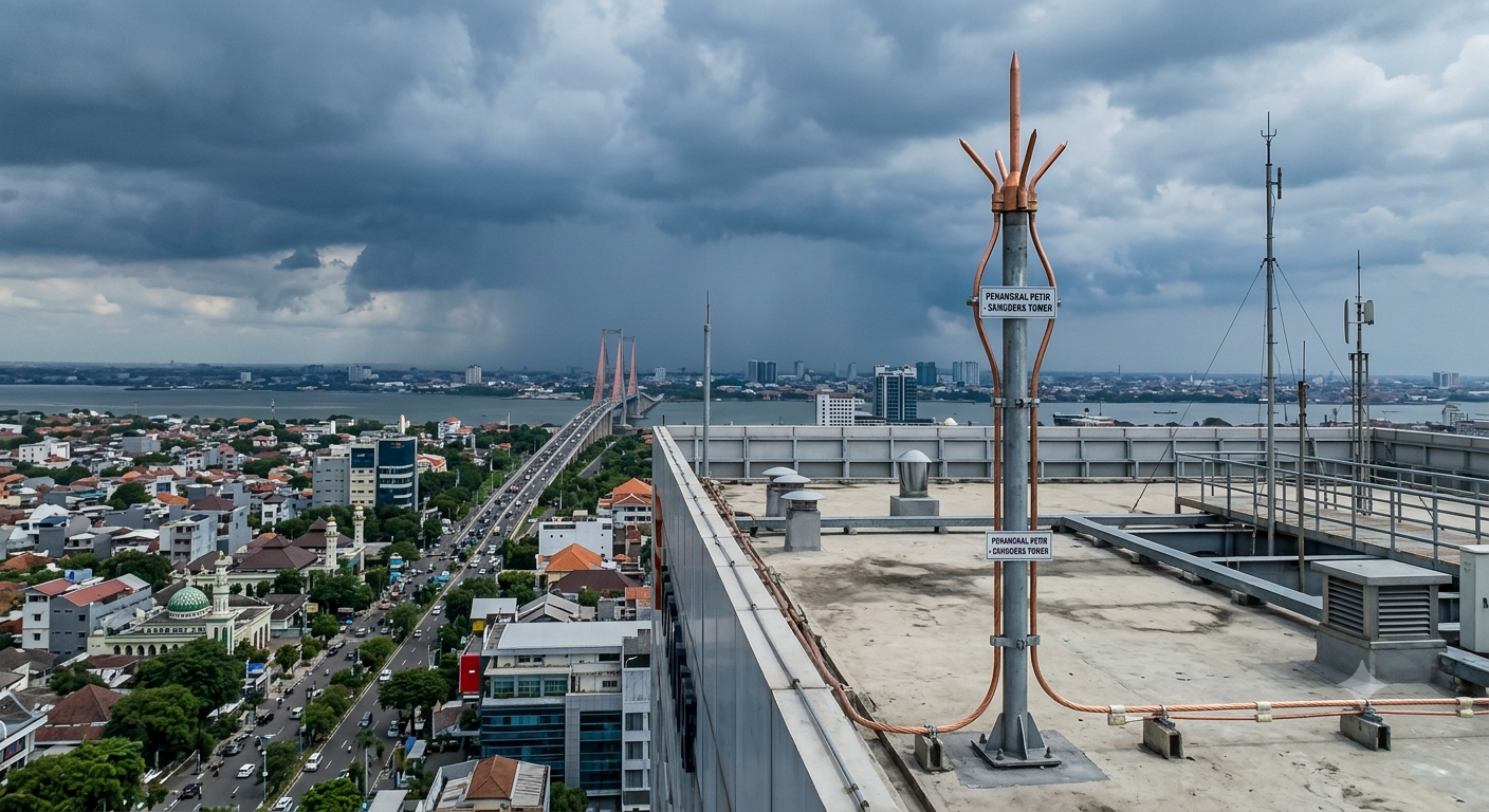 Penangkal Petir Pamekasan | Vendor Terpercaya Sistem Proteksi Petir Modern